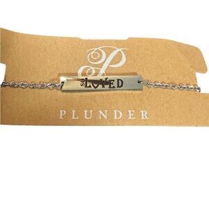 Plunder 'So Loved' Silver Bracelet